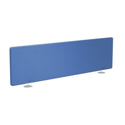Manutan Madison screen fabric blue profile white+mid.clamp. 160cm, Quantity: