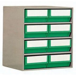 Manutan Block with bins-drawers, width overall: 374 mm, overall depth: