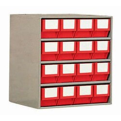 Manutan Block with bins-drawers, width overall: 374 mm, overall depth: