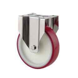 Manutan Roulette fixed nylon bandage polyurethane and stainless steel frame,