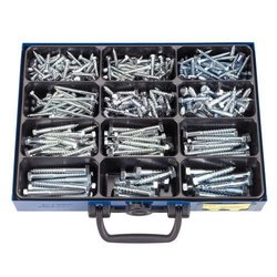Manutan Box of wood screws hex head, Nb of rooms: 357, Quantity: 1 set