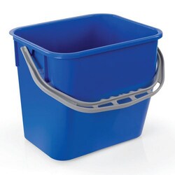 Manutan Plastic bucket 12 L blue, Quantity: Each