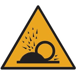 Manutan Sign 12x12 cm (Flying splinters), Quantity: Each