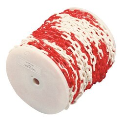 Manutan Plastic string spool, material: Polyethylene, colour: red/white,