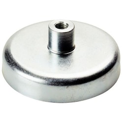 Manutan Stud magnet ferrite, model: with threaded, Ø: 25 mm, overall height: