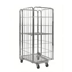 Manutan Nestable roller container with 4 sides - load capacity 400 kg,