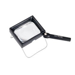 Manutan Magnifying glass with folding handle, magnification: 3 x, lens