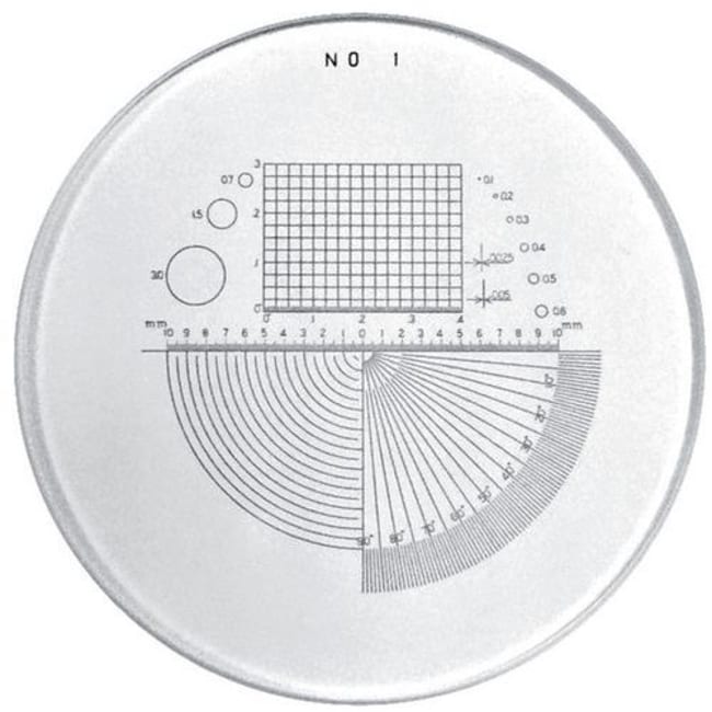 Multiple scale for microloupes PEAK, scale: 0.1 on 20 mm, Quantity ...