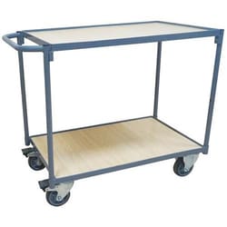 Manutan Manutan 250kg Cap.1000mm Horizontal Bar Trolley, Quantity: Pack
