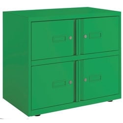 Manutan Bisley Essentials 4 Door Lodge 708x800x470mm Green, Quantity: Each