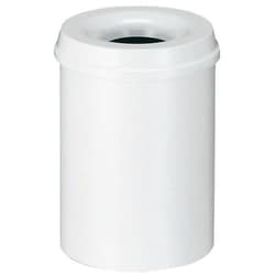 Manutan Waste bin fireproof 15 l gray, Quantity: Varje
