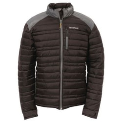 Caterpillar Defender quilted jacket, black - XL, Quantity: Each