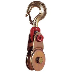 Manutan Snatch block by rotating flange, Force: 1000 kg, for cable Ø Max: