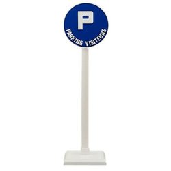 Manutan Plastic post on foot for sign, Quantity: Hver