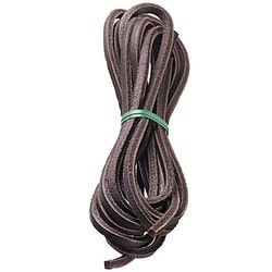 Manutan Laces, colour: Brown, length: 150 cm Composition:leather, number