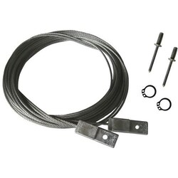 Manutan Spare set, 2 cables with screw insert LEVPANO Kombi 450, Quantity: