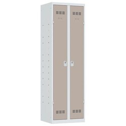 Manutan Multi-purpose locker, wardrobe, 600 mm, taupe key, Quantity: Each