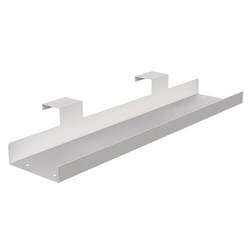Manutan Cable tray, metal, 120 x 6.5 cm - White, Quantity: 1 Stück