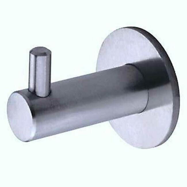 Manutan Altro Single Coat Hook 35mm Satin Stainless Steel, Quantity ...
