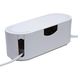 Manutan White Cable Management Unit, Quantity: Each