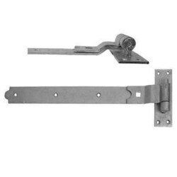 Manutan Heavy Duty Cranked Hook + Ride Hinge 350 x 37mm Galvanised, Quantity: