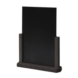 Manutan A4 Black Hardwood Table Top Chalkboard, Quantity: Each