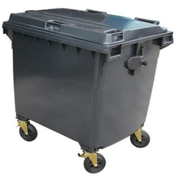 Manutan Grey 1100 L Wheeled Bin, Quantity: Each