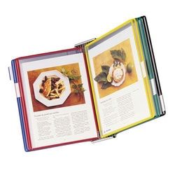 Manutan A4 Stainless Steel Wall Display With 10 Assorted Pockets, Quantity: