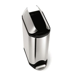 Simplehuman Simplehuman 45L Brushed Steel Butterfly Pedal Bin, Quantity: