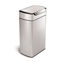 Simplehuman Simplehuman 40L Brushed Steel Rectangular Touch Bar Bin, Quantity: