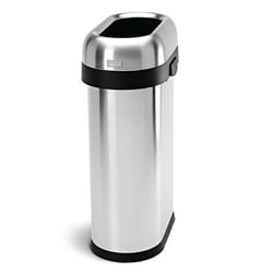 Simplehuman Simplehuman 50L Brushed Steel Slim Open Bin, Quantity: Each