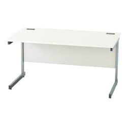 Manutan Satellite Rectangular Cantilever Desk 14x8 White, Quantity: Each