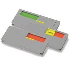 Manutan X25 Binflag Large Stock Indicator HxWxD 50x112x10mm, Quantity: