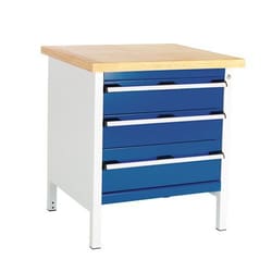 BOTT Cubio 3 Drawer Storage Workbench + MPX Top 840x750x750mm, Quantity: