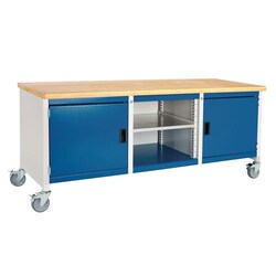 BOTT Cubio Mobile Storage Workbench MPX Top 840x2000x750mm, Quantity: Each
