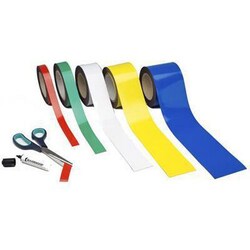 Manutan Roll of Green Magnetic Easy Wipe Racking Strip 10m x 15mm, Quantity: