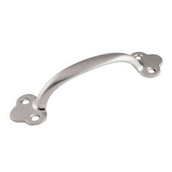 Manutan Touchpoint Shaker Cabinet Handle 95mm Centres Matt Chrome, Quantity: