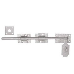 Manutan Heavy Duty Locking Bolt 450mm Galvanised, Quantity: Each