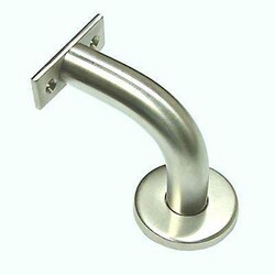 Manutan Handrail Bracket 70mm Projection Satin Stainless Steel, Quantity:
