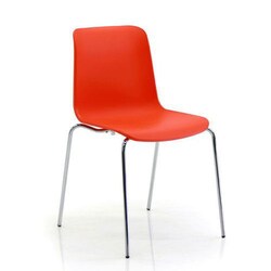 Manutan Spectrum Stacking Chair Orange, Quantity: Each