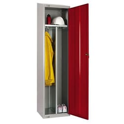 Manutan Grey/Red Sloped Clean Dirty Cam Locker 1800x450x450mm, Quantity: