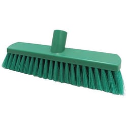 Manutan 280mm Food Grade Soft Floor Brush Green, Quantity: Each
