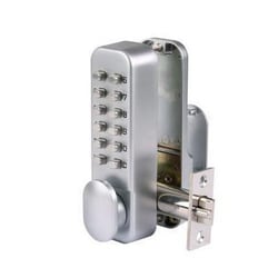 Manutan Easy Code Change Mechanical Codelock Knob Stainless Steel, Quantity: