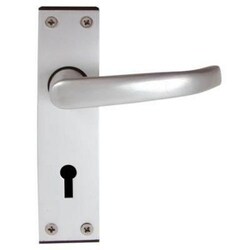 Manutan Altro Tiger Door Handle Keyhole Lock Set Aluminium, Quantity: Each