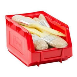 Manutan X50 Red 3.5L Storage Bins, Quantity: Pack of 50