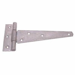 Manutan Heavy Duty Tee Hinge 200mm Galvanised, Quantity: Each