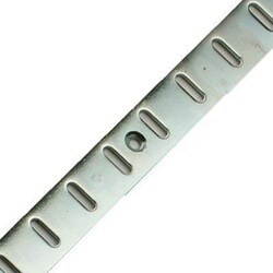 Manutan Flat Bookcase Strip 1829 x 19mm Bright Zinc Plated, Quantity: Each