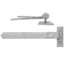 Manutan Heavy Duty Hook and Ride Hinge 450 x 50mm Galvanised, Quantity: