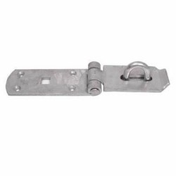 Manutan Heavy Duty Secure Pattern Galvanised Hasp + Staple 250mm, Quantity: