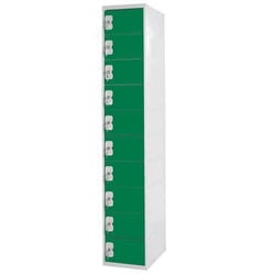 Manutan Green 10 Tier Locker 1800x450x450mm, Quantity: Each